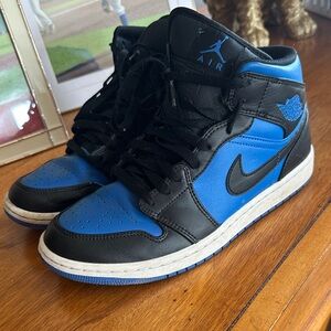 Nike Black and Blue air Jordan